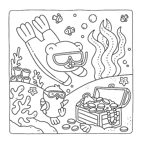 Gummy & Pecky: Super Cute Coloring Book for Adults and Teens about Besties and Their Heartwarming Adventures thumbnail 8