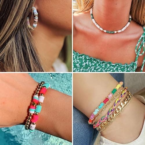 Friendship Bracelet Kit, 14,000pcs 48 Colors Bracelet Making Kit Clay Beads with Number Letter Bead Set Concert Merch Arts and Crafts Gifts for Kids Teen Girls Jewelry Making Supplies Bracelet Maker1 thumbnail 8