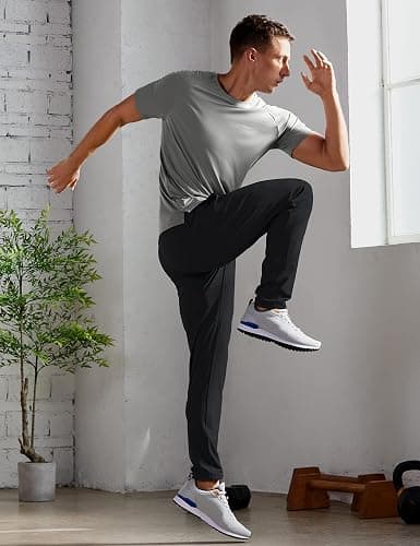 CRZ YOGA 4-Way Stretch Athletic Pants for Men 30" - Workout Lounge Casual Work Jogger with Zip Pocket thumbnail 3