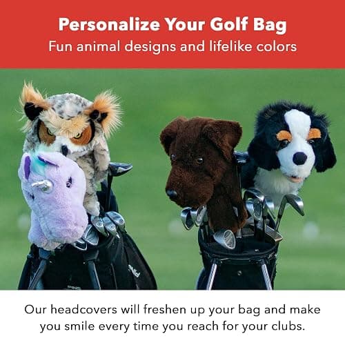 Daphne's Headcovers Deer Driver Headcover Premium Driver Headcovers Funny Golf Club Covers Stylish Protection for Your Clubs Men's Golf Gear Driver Headcover for Men and Women thumbnail 4