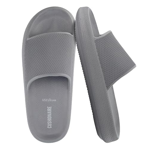 CUSHIONAIRE Feather EVA Mens Sandals – Slip On Recovery Slides, Lightweight Water Shoes for Men - Image 1