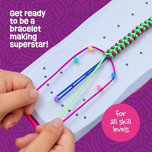 Pretty Me Friendship Bracelet Making Kit for Girls - Crafts for Girl - String Bracelets Maker - Gifts for 8-12 Year Old Kid - Birthday Gift Ideas & Kits Toys Ages 8, 9, 10, 11, 12 - Kids Age 8-12 Olds thumbnail 6