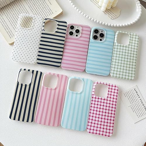 ZTOFERA for iPhone 15 Case with Cute Aesthetic Polka Dot, Fashion Simple Dot Print Pattern for Women Men,Soft TPU Slim Glossy Shockproof Case Cover(White) thumbnail 4