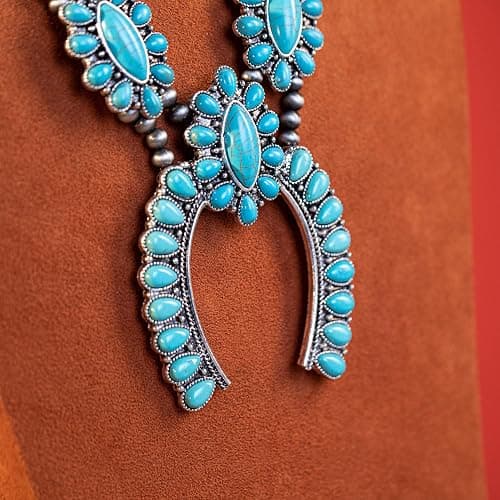 Rustic Couture's Western Jewelry Set for Women Cowgirl Vintage Western Necklace Earring thumbnail 4