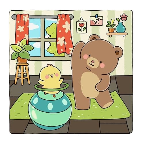 Gummy & Pecky: Super Cute Coloring Book for Adults and Teens about Besties and Their Heartwarming Adventures thumbnail 4