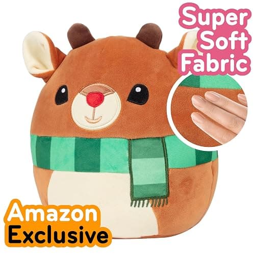 Squishmallows Original 8-Inch Rudolph The Red Nosed Reindeer - Official Jazwares Christmas Plush - Collectible Soft & Squishy Stuffed Animal Toy- 2025 Limited Edition - Gift for Kids, Girls & Boys thumbnail 2