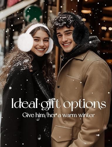 Lainlight Women Winter Ear Muffs Foldable Ear Warmers Ultra Soft Fluffy Faux Fur Earmuffs for Travel Skiing Outdoor thumbnail 6