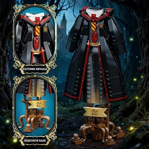 GHQYTPR Magic Robe Building Block Set 661 Pcs Magical Wizard Academy Cloak Model Kit for Adults & Teens thumbnail 4