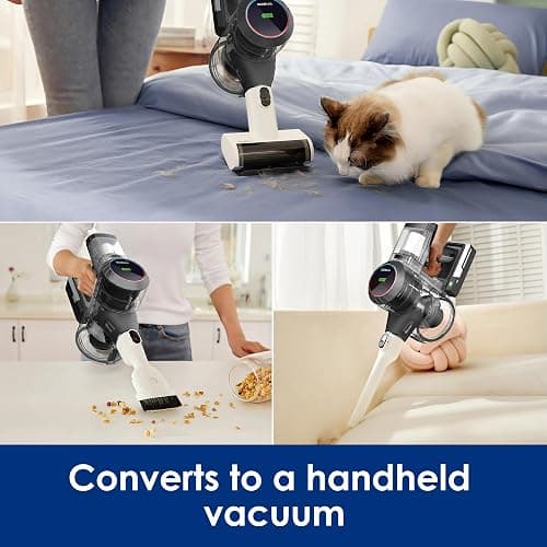 Tineco Pure ONE S11 Cordless Vacuum Cleaner, Smart Stick Handheld Cleaner Strong Suction & Lightweight, Cordless Handheld Vacuum Deep Clean Hair, Hard Floor, Carpet, Car (Pure ONE S11 Grey) thumbnail 7