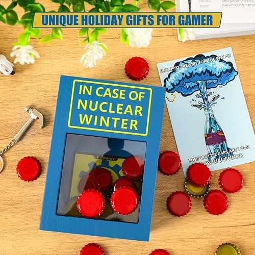 JULEASEL Funny Emergency Caps Stash w/ 30+ Red Caps, Funny Gag Gift Box w/Hammer | Hilarious Christmas Gift, Unique Birthday Gifts, Funny Stocking Stuffers for Men and Women thumbnail 7