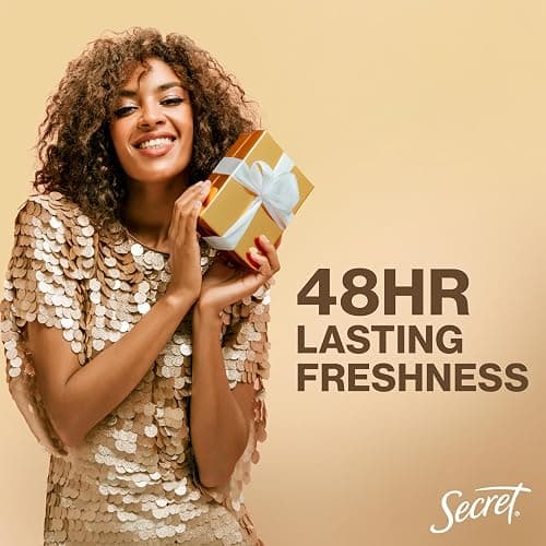 Secret Aluminum Free Deodorant for Women, 48hr Odor Protection with Pro-Hyaluronic Acid, PH Balancing Minerals, Holiday Dry Solid, Spoonful of Sugar with Glazed Crème & Vanilla Custard Scent, 2.4 oz thumbnail 2