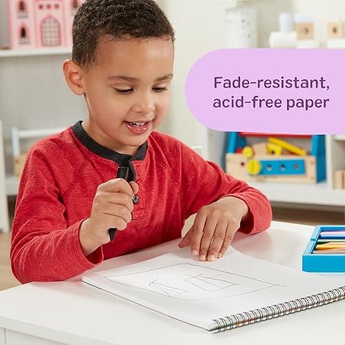 Melissa & Doug Drawing Paper, Sketch Pad, 2-Pack Bundle for Coloring, Writing or Painting (9 x 12 inches) - 50 Sheets Each, Kids Drawing Pad & Art Supplies for Kids Ages 3+ - FSC Certified thumbnail 5