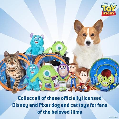 Disney for Pets Pixar’s Buzz Lightyear Plush Dog Toy - Ballistic Nylon Fabric Toy with Squeaker for Dogs - Officially Licensed Product, 9 Inch thumbnail 6