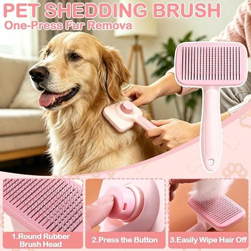 Pet Bath Grooming Kit, Dog Shampoo Brush & Dogs Bath Brush, Complete Dog Bath Supplies, for Short & Long Haired Dogs and Cats thumbnail 3