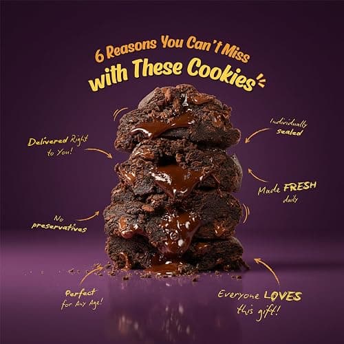 Fat & Weird Lil’ Weirdo Pack – 9 Count Assorted Stuffed Cookies, 2.5 oz Each, Individually Sealed Gourmet Soft Chewy Cookies for Snack Packs, Gifts, Care Packages, Cookie Lovers thumbnail 7
