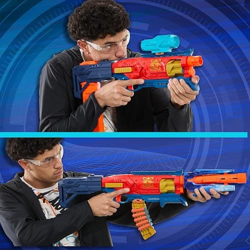 Nerf Loadout Shadowspeed Recon Blaster, 14-Dart Storage Attachment Accessory, 6-Dart Revolving Cylinder, 14 Nerf N1 Darts, Kids Toys & Gifts, Ages 8+ thumbnail 5