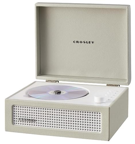 Crosley Voyager Portable CD Player with Bluetooth, Built-In Stereo Speakers & FM Radio – Rechargeable CD Players for Home, Office & Travel with Headphone Jack, Aux Input - Vintage Suitcase Design thumbnail 6