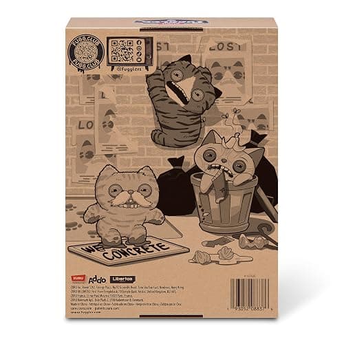 Fuggler Alley Cats 9-Inch Plush Toy (Wide Eyed Cat) by ZURU – Funny Ugly Monster Stuffed Animal with Human-Like Teeth, Collectible Plush for Kids, Tweens, Teens, Adults & Cat-Loving Weirdos thumbnail 8