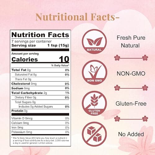ORGFUN Original Sakura Powder Using 100% Spring Season Cherry Blossom No Additives Gluten Free Made in Japan Perfect for Sakura Latte, Drinks 3.52 Ounce thumbnail 2