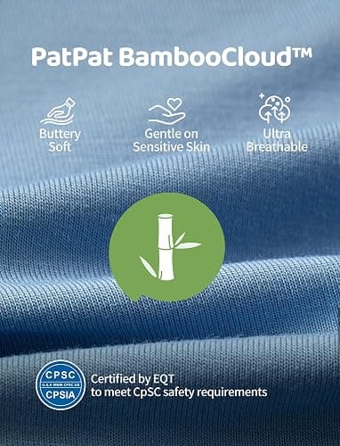 PATPAT Baby Footies Boys Girls - Bamboo Viscose - Zipper & Non-Slip Soles Romper Mitten - Footed & Footless Infant Clothes thumbnail 3