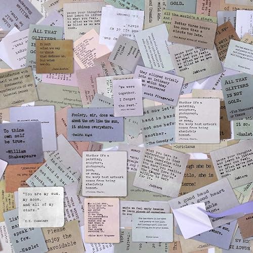 Mity Rain 180pc Scrapbook Stickers - 60 Unique Quote Stickers for Journaling & Planner Decoration - Image 1