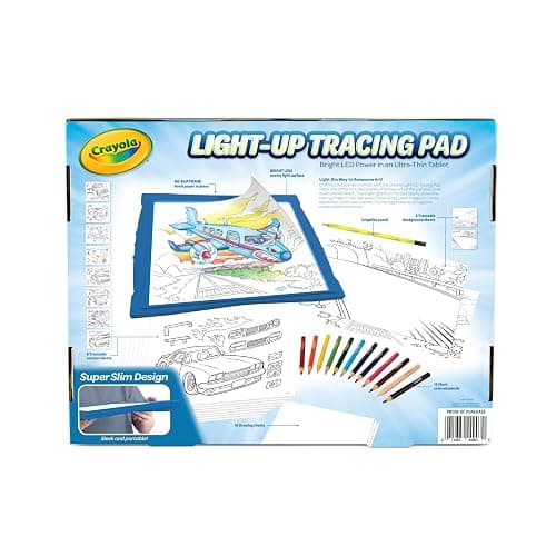 Crayola Light Up Tracing Pad - Blue, Drawing & Tracing Projector for Kids, Holiday & Christmas Gifts for Girls & Boys, Sketching Light Box Table, Toys for Kids, Ages 6+ thumbnail 6
