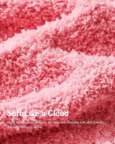Jeasona Coquette Romantic Love Heart Fuzzy Socks for Kids Christmas Valentines Day Birthday Gifts for Girls Daughter thumbnail 4