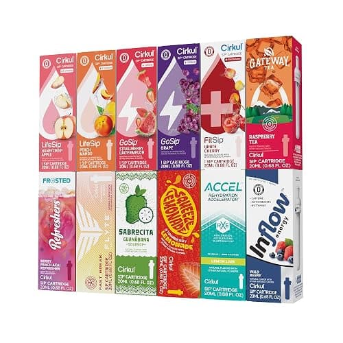 Cirkul Flavor Frenzy Bundle with 12 Flavor Cartridges, Zero Calories, and No Sugar Drink Mix - Image 1