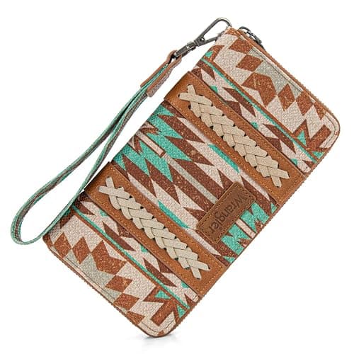 Wrangler Wallet Wristlet Aztec Clutch Long Purse Boho Credit Card Holder Wallet thumbnail 5