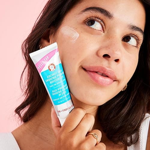 First Aid Beauty - Hello FAB: Coconut Skin Smoothie Priming Moisturizer, 2-in-1 Hydrating Moisturizer and Makeup Primer, Vegan Formula, Non-comedogenic, Safe for Sensitive Skin, 1.7 oz thumbnail 2