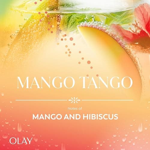 Olay Body Wash for Women, 24/7 Skin-Loving Freshness, Miami Mocktails, Plant Based Cleansers, Vitamin B3 & Antioxidant Blend, For All Skin Types, Mango Tango with Mango & Hibiscus Scent, 22 fl oz thumbnail 4