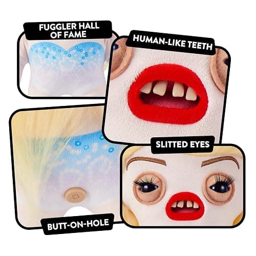 Fuggler Fugg Stars 9-Inch Plush Toy (Fleeting Fartlet) by ZURU – Funny Ugly Monster Stuffed Animal with Human-Like Teeth, Collectible Plush for Kids, Tweens, Teens, Adults & Plush Fans thumbnail 8