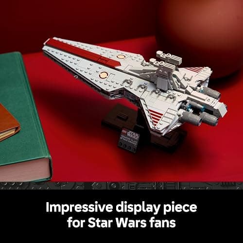 LEGO Star Wars 75441 Venator-Class Attack Cruiser Building Set for Adults - Republic Starship Model Kit - Living Room & Shelf Decor - Collectible Gift for Revenge of the Sith Fans thumbnail 7