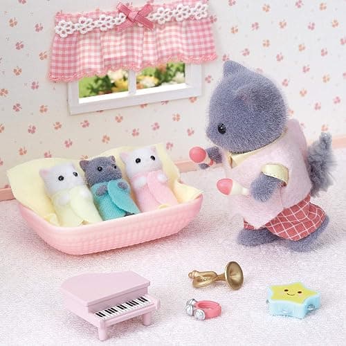 Sylvanian Families 5458 Persian Cat Triplets Dolls - dollhouse playsets thumbnail 4