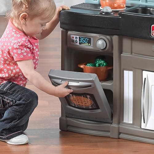 Step2 Best Chefs Kids Kitchen Playset, Indoor/Outdoor Kitchenette, Interactive Play with Lights and Sounds, Made of Durable Plastic, Includes 25 Piece Toy Accessories, For Toddlers 2+ Years Old thumbnail 2