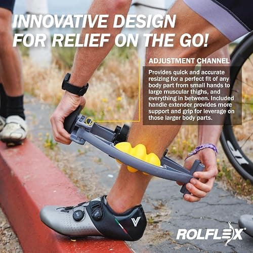 Rolflex Arm & Leg Massager Roller – Muscle Roller to Address Golfer’s Elbow, Tennis Elbow, Carpal Tunnel & More – Arm & Leg Massage Roller for Muscle Tightness & Faster Recovery thumbnail 3