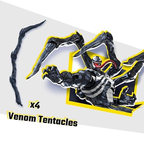 BLOKEES Champion Class - Marvel Rivals - Venom - 185 Pieces Model Kit - 6 Inch - 90 Points of Articulation - Assembly Required - No Tools - No Cutting - No Glue - No Paint - Age 14+ thumbnail 11
