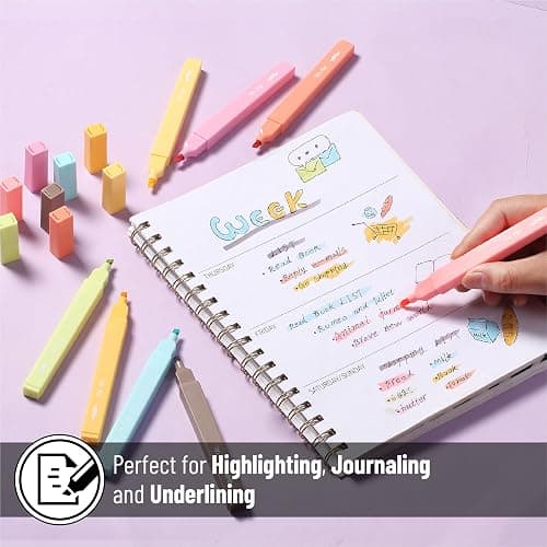 Mr. Pen- Aesthetic Highlighters, 8 pcs, Chisel Tip, Autumn Colors, Cute Highlighters Assorted Colors thumbnail 6