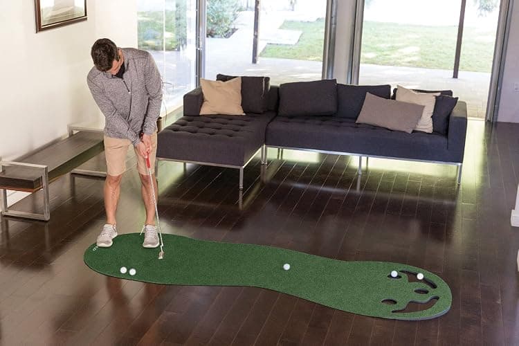 SKLZ Putting Green: Perfect Your Golf Skills with Realistic Home Practice - Improve Your Putting Stroke, Lower Your Scores, and Enjoy Convenient, Training Anytime, Anywhere! thumbnail 4