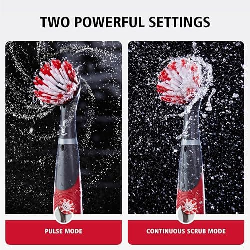 Rubbermaid Reveal Power Scrubber 18-Piece Kit, Cordless Electric Battery Powered Scrub Brush, Water Resistant, for Home/Kitchen/Bathroom/Grout/Tile/Shower/Tub thumbnail 6