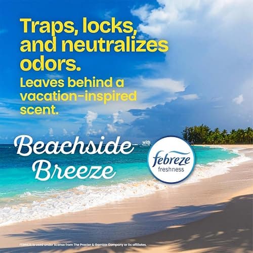 Glad Odorshield Small Drawstring Trash Bags, 4 Gal, Febreze Beachside Breeze, 34 Ct, Pack May Vary thumbnail 3