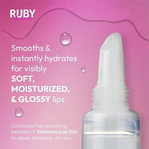 Ruby Kisses Hydrating Lip Gloss Clear Hydrating Lip Gloss (3 PACK) thumbnail 5