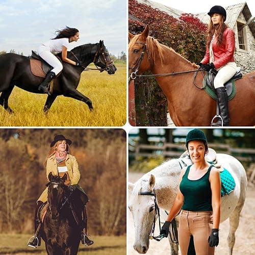 FINGER TEN Women's Horse Riding Gloves Stretchable Equestrian Gloves Horseback Youth Girls Anti Slip Breathable Lightweight Perfect for Biking Cycling Gardening Outdoor Fit All Seasons thumbnail 7