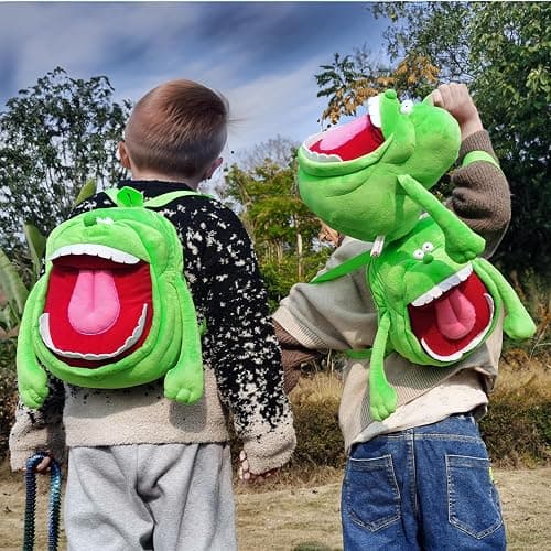 ENOMIN Ghost Slimer Bag Plush Backpack with Adjustable Straps 14-inch, Your Ghostly Companion on the Go thumbnail 3