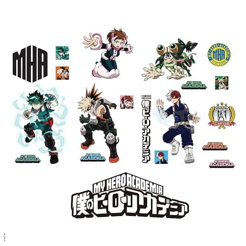 RoomMates My Hero Academia Peel and Stick Wall Decals, RMK5510SCS - Image 1