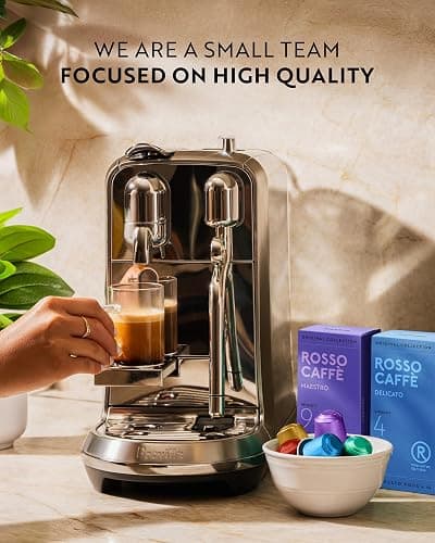 ROSSO CAFFÈ 60 Espresso Coffee Pods for Nespresso Original Machines, Premium Capsules, Variety Pack 6 Flavors, Rich Breakfast to Intense Roasts thumbnail 5