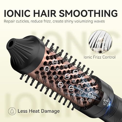 Lafesro Thermal Brush, MINI & Tiny 1 Inch Ionic Heated Round Brush for Blowout Look, Tourmaline Ceramic Ionic Curling Iron for Short to Medium Hair, Adjustable Temperature, Dual Voltage, Compact-Size thumbnail 6