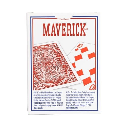 Maverick Playing Cards 12 Pack, Standard Index, Red and Blue Decks, Bulk Playing Cards for Poker, Card Games, and Family Game Night thumbnail 7