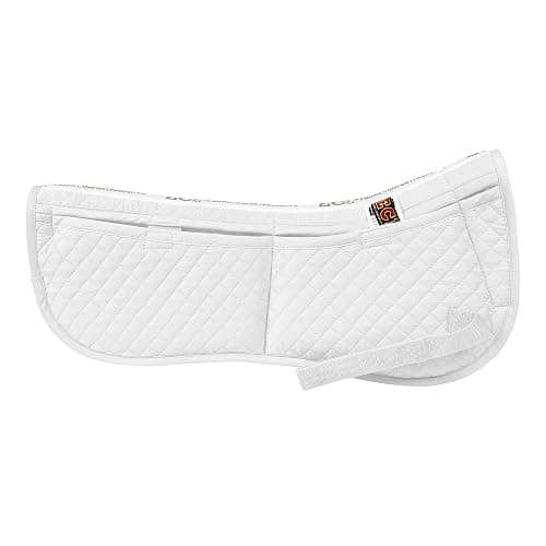 ECP Equine Comfort Products Adjustable Shock Absorbing Memory Foam Half Saddle Pad, Injury Prevention & Pressure Relief, Customizable Fit, Breathable for All Riding Styles thumbnail 2