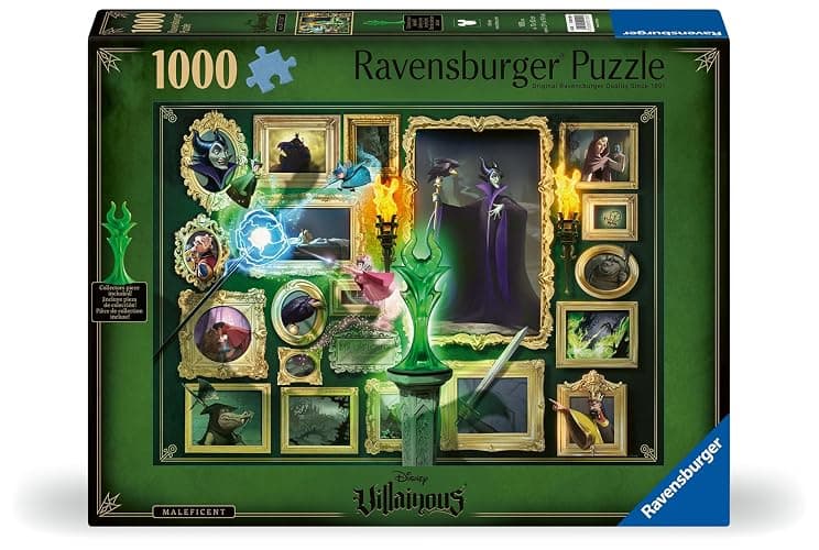 Ravensburger Disney Villainous: Malificent and Figurine 1000 Piece Jigsaw Puzzle for Adults - 12001109 - Handcrafted Tooling, Made in Germany, Every Piece Fits Together Perfectly thumbnail 3
